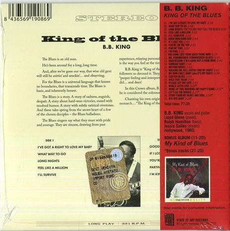 King of the Blues - My Kind of Blues - CD Audio di B.B. King - 2