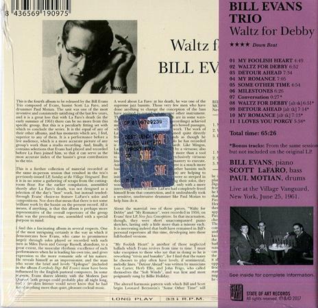 Waltz For Debby (+ 5 Bonus Tracks) - CD Audio di Bill Evans - 2
