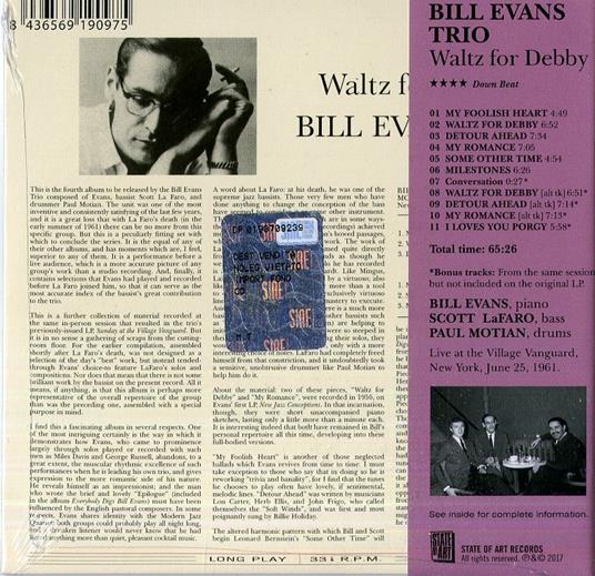 Waltz For Debby (+ 5 Bonus Tracks) - CD Audio di Bill Evans - 2