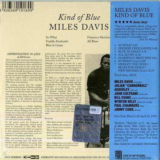 Kind of Blue (Deluxe Edition) - CD Audio di Miles Davis - 2
