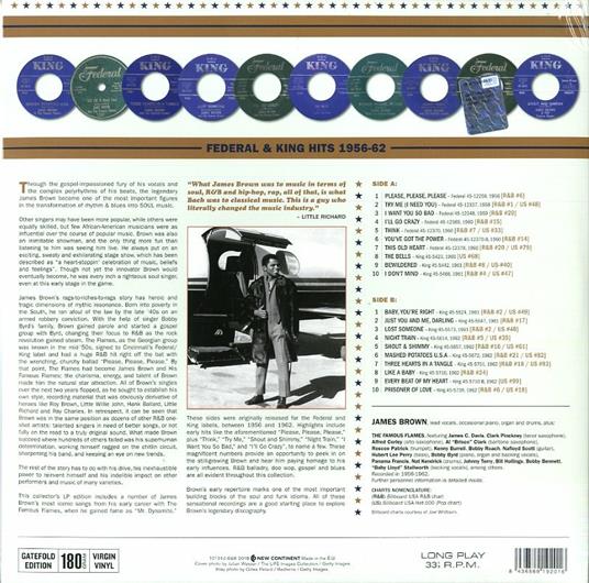 You've Got the Power. Federal & King Hits 1956-1962 - Vinile LP di James Brown - 2