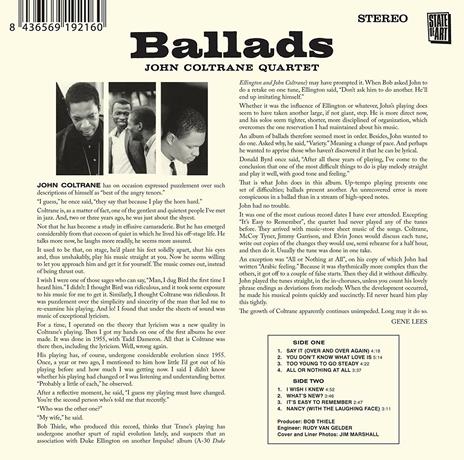 Ballads ( + Bonus Tracks) - CD Audio di John Coltrane - 2