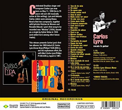 Carlos Lyra - Bossa Nova - CD Audio di Carlos Lyra - 2