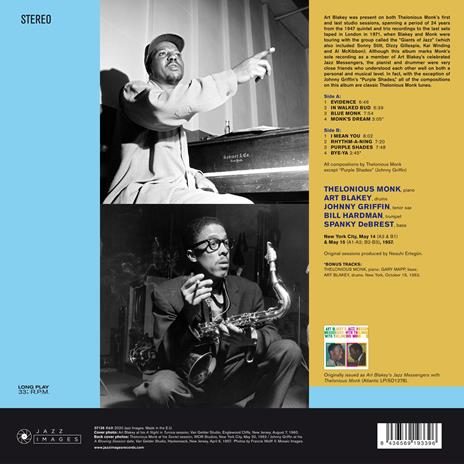 Jazz Connection (180 gr.) - Vinile LP di Art Blakey,Thelonious Monk - 2