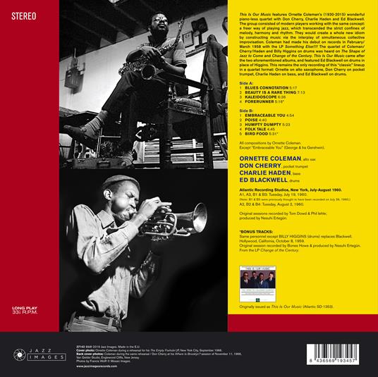 This Is Our Music (Gatefold Sleeve) - Vinile LP di Ornette Coleman - 2