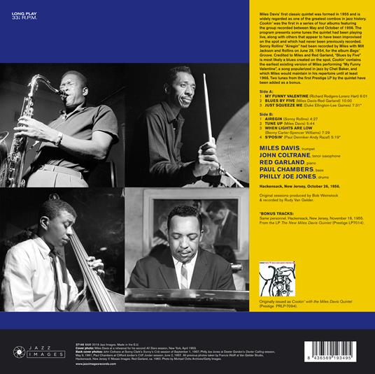 Cookin' (180 gr.) - Vinile LP di Miles Davis - 2