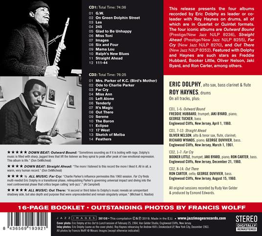Outward Bound (Digipack) - CD Audio di Eric Dolphy - 2