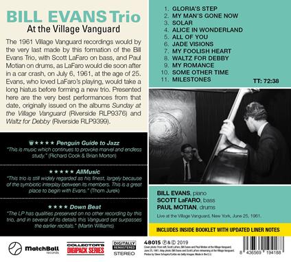 The Village Vanguard Sessions - CD Audio di Bill Evans