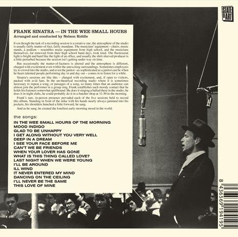 In the Wee Small Hours - CD Audio di Frank Sinatra - 2