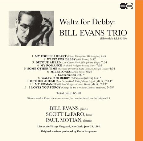 Waltz for Debby (180 gr.) - Vinile LP + CD Audio di Bill Evans - 2