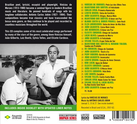 Poet of the Bossa Nova (Limited Edition) - CD Audio di Vinicius De Moraes - 2