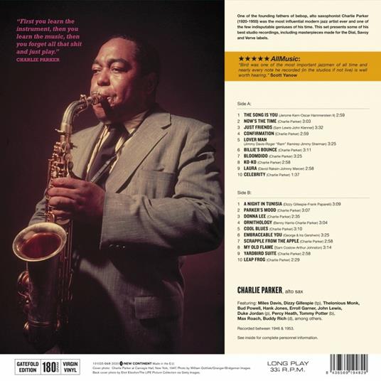 The Hits (Gatefold Sleeve) - Vinile LP di Charlie Parker - 2