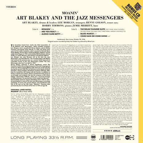 Moanin - Vinile LP + CD Audio di Art Blakey - 2