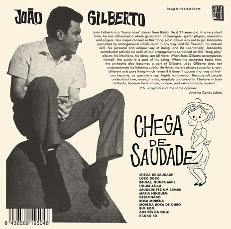 Chega de Saudade (with Bonus Tracks) - CD Audio di Joao Gilberto - 2