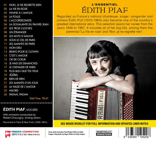 L'Essentiel De Edith Piaf - CD Audio di Edith Piaf - 2