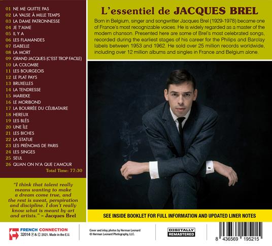 L'Essentiel De Jacques Brel - CD Audio di Jacques Brel - 2