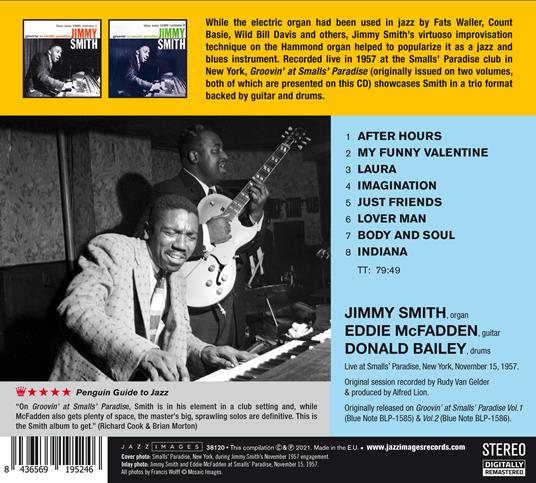Groovin' at Small's Paradise - CD Audio di Jimmy Smith - 2