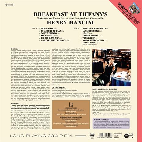 Breakfast At Tiffany's (Colonna Sonora) - Vinile LP + CD Audio di Henry Mancini - 2