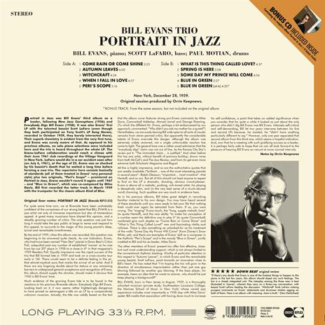 Portrait In Jazz - Vinile LP di Bill Evans - 2