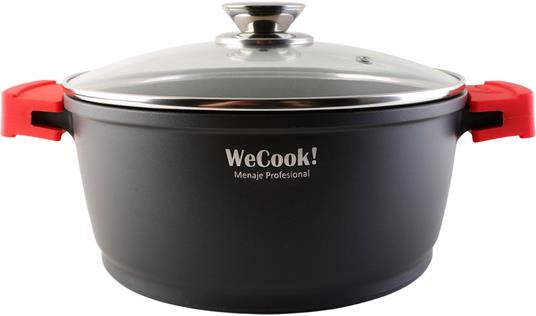 Wecook STONE4 Batteria da Cucina 8 Pezzi in Alluminio Fuso, Induzione, Casseroli Anti-aderente Nero - 2