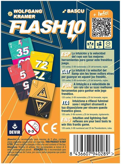 Flash 10 di Devir - Gioco da tavolo di strategia per 2 a 5 giocatori dai 8 anni in su - 5