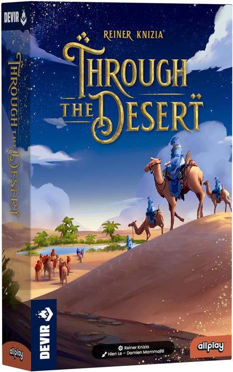 DEVIR Through The Desert Gioco da Tavolo Strategico Astratto, Piazzamento Tessere, Classico di Reiner Knizia, 2-5 Giocatori