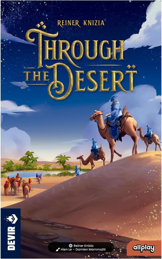 DEVIR Through The Desert Gioco da Tavolo Strategico Astratto, Piazzamento Tessere, Classico di Reiner Knizia, 2-5 Giocatori - 2