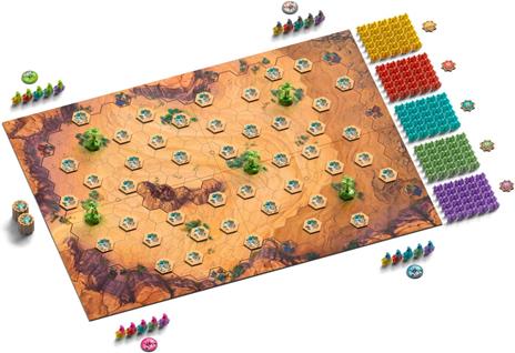 DEVIR Through The Desert Gioco da Tavolo Strategico Astratto, Piazzamento Tessere, Classico di Reiner Knizia, 2-5 Giocatori - 4