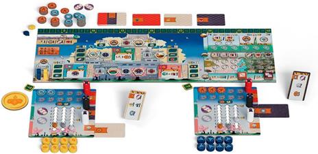 DEVIR The White Castle Duel – Gioco da Tavolo Strategico per 2 Giocatori, Piazzamento Dadi e Gestione Risorse, 10+ - 4