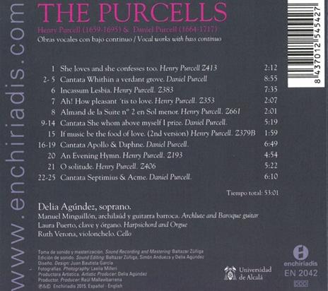 Purcells - CD Audio di Henry Purcell,Delia Agundez - 2