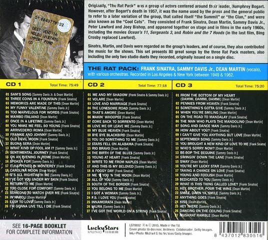 80 Essential Recordings - CD Audio di Rat Pack - 2