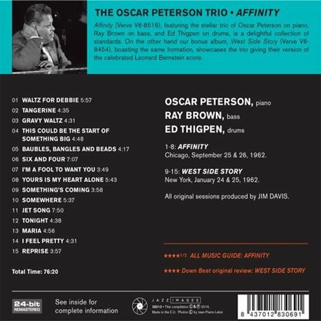 Affinity (Digipack) - CD Audio di Oscar Peterson - 2