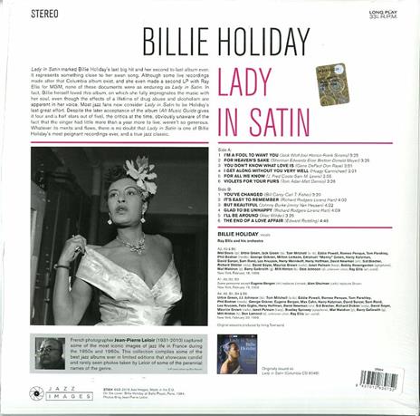 Lady in Satin (Hq Limited Edition) - Vinile LP di Billie Holiday - 2