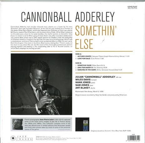 Somethin' Else (180 gr.) - Vinile LP di Julian Cannonball Adderley - 2