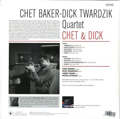 Chet & Dick (180 gr.) - Vinile LP di Chet Baker,Dick Twardzik - 2