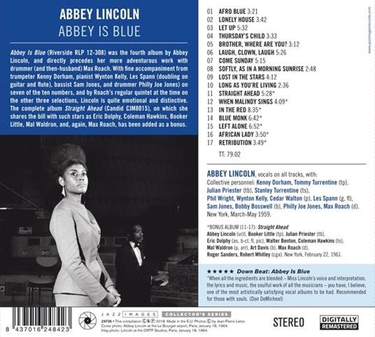 Abbey Is Blue (Deluxe Edition) - CD Audio di Abbey Lincoln - 2
