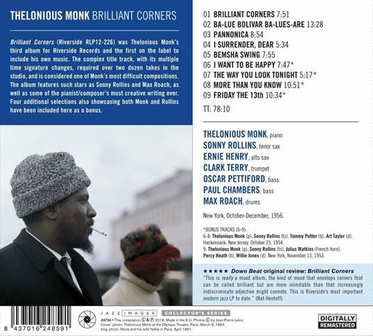Brilliant Corners - CD Audio di Thelonious Monk - 2