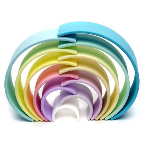 dëna Set di Giocattoli in Silicone Arcobaleno Pastel 12 pz - 2