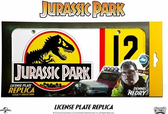 Jp Dennis Nedry License Plate Replica