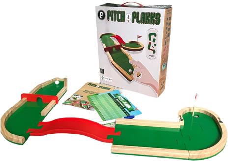 PITCH & PLAKKS  Minigolf Gioco da Tavolo  Per Bambini e Adulti  Da 3 a 99 Anni  Da 1 a 10 Giocatori  Legno  Giochi Educativi e di Abilità  Gioco Creativo  Per Tutta la Famiglia