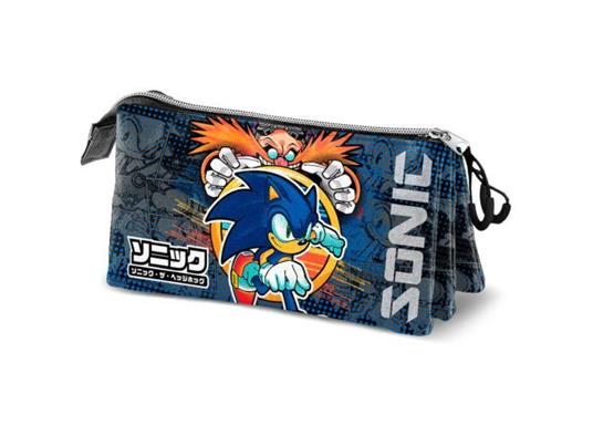 Sonic The Hedgehog Checkpoint Astuccio Triplo Karactermania - Karactermania  - Cartoleria e scuola