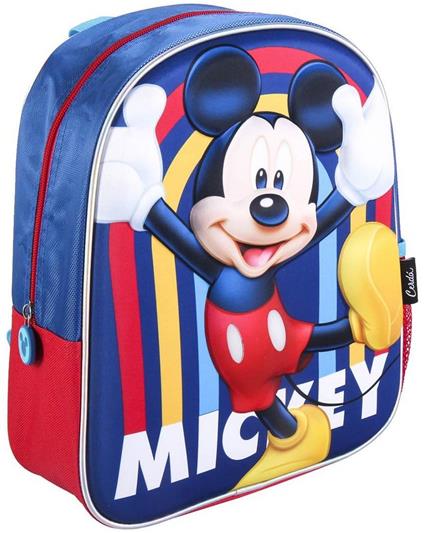 Zaino Scuola Mickey Mouse Blu scuro (25 x 31 x 10 cm)
