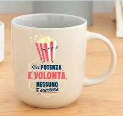 Idee regalo Tazza Mr Wonderful. Per potenza e volontà, nessuno ti supererà Mr Wonderful