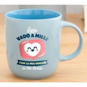 Idee regalo Tazza Mr Wonderful. Oggi vado a mille con la mia voglia di far faville Mr Wonderful