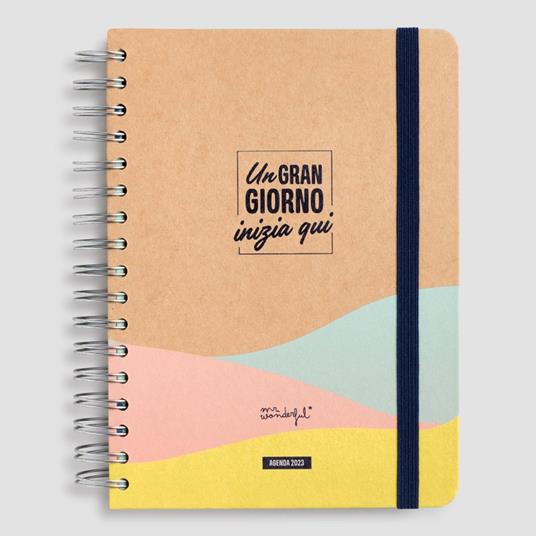 Agenda classica 2023 Giornaliera - Un gran giorno inizia qui