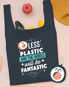 Idee regalo Borsa della spesa pieghevole Sushi Mr Wonderful. Less plastic and the world will be fantastic Mr Wonderful