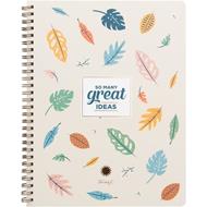Taccuino A5, fogli bianchi a righe, con tasca interna e 3 fogli di adesivi Mr Wonderful - So Many Great Ideas
