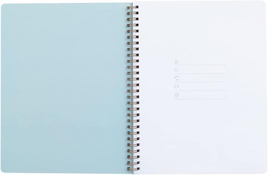 Taccuino A5, fogli bianchi a righe, con tasca interna e 3 fogli di adesivi Mr Wonderful - So Many Great Ideas - 2