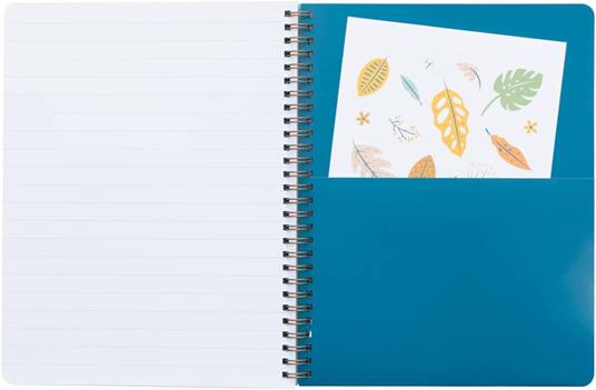 Taccuino A5, fogli bianchi a righe, con tasca interna e 3 fogli di adesivi Mr Wonderful - So Many Great Ideas - 4