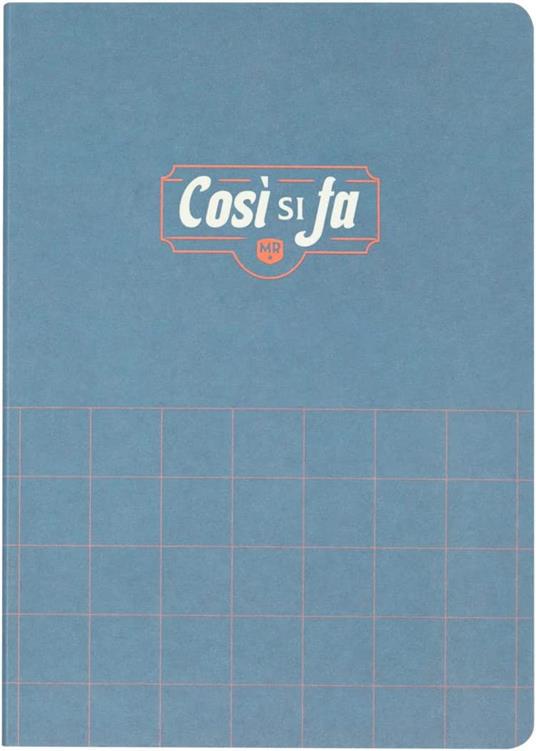 Taccuino fogli bianchi a righe Mr Wonderful - Così si fa